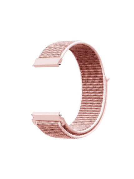 Λουράκι Nylon Velcro υφασμάτινο easy click Ροζ 22mm