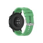 For Huawei Watch GT 2 42mm Silicone Watch Band with Silver Buckle(Mint Green)