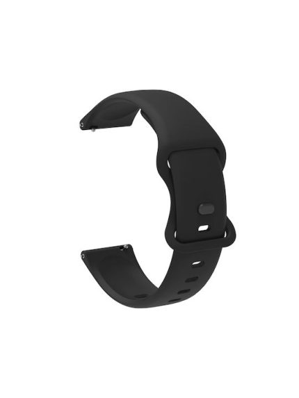 22 χιλιοστά για Garmin Venu / Samsung Galaxy Watch Active 2 Universal εσωτερική πόρπη για διάτρηση σιλικόνης ρολόι (μαύρο)