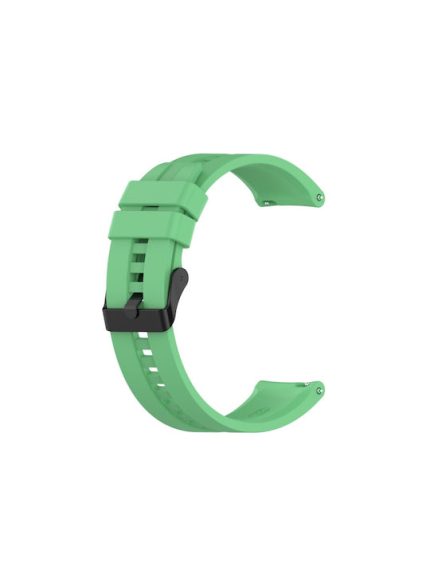 For Huawei Watch GT 2 42mm Silicone Watch Band with Black Buckle(Mint Green)
