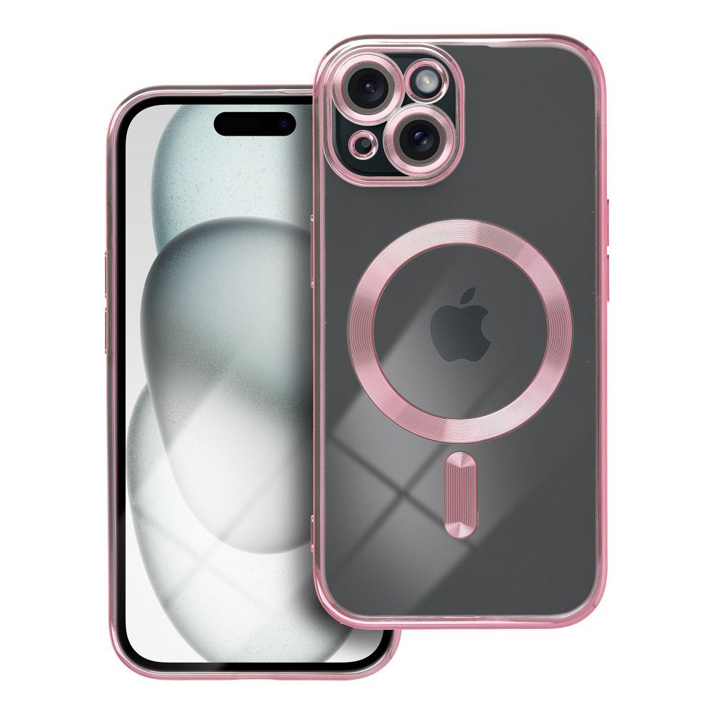43f3fe6a11ff9195159b56a83995748f Θήκη Electro Mag Cover συμβατή με MagSafe για IPHONE 15 ροζ χρυσό - Image 1