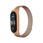 Λουράκι Ανοξείδωτο Ατσάλι Ροζ / Χρυσό (Mi Smart Band 5/Mi Smart Band 6)