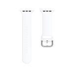 Silicone Solid Color Watch Band For Apple Watch Series 6&SE&5&4 44mm (ΑΣΠΡΟ)