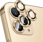 Για iPhone 12 Pro ENKAY Hat-Prince κράμα αλουμινίου + κάλυμμα φακού κάμερας από σκληρυμένο γυαλί Προστατευτικό πλήρους κάλυψης (χρυσό)