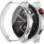 Για Amazfit GTR 4 ENKAY Καπέλο-Prince Ηλεκτρική θήκη TPU με φιλμ οθόνης (ασημί)
