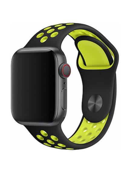 Devia Deluxe Sport2 Λουράκι Σιλικόνης Κίτρινο (Apple Watch 42/44/45mm)