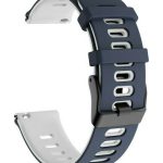 Dual-color λουράκι σιλικόνης για το Xiaomi Mi Watch - Dark Blue/White