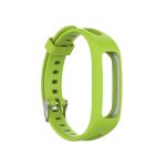 For Huawei Honor Band 4 Running Version / Band 3e Universal Silicone Watch Band(Lime Green)