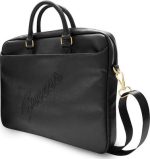 Guess Vintage Script Τσάντα Ώμου / Χειρός για Laptop 15.6" σε Μαύρο χρώμα