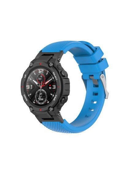 For Amazfit T-Rex / T-Rex Pro / Ares Twill Silicone Watch Band (Blue)