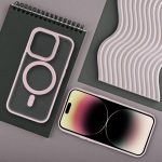Matte Mag Cover συμβατό με MagSafe για IPHONE 15 ροζ