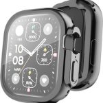 Για Apple Watch Ultra 49mm ENKAY Πλήρης κάλυψη, επικαλυμμένη μαλακή θήκη TPU με φιλμ οθόνης (μαύρο)