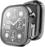 Για Apple Watch Ultra 49mm ENKAY Πλήρης κάλυψη, επικαλυμμένη μαλακή θήκη TPU με φιλμ οθόνης (μαύρο)
