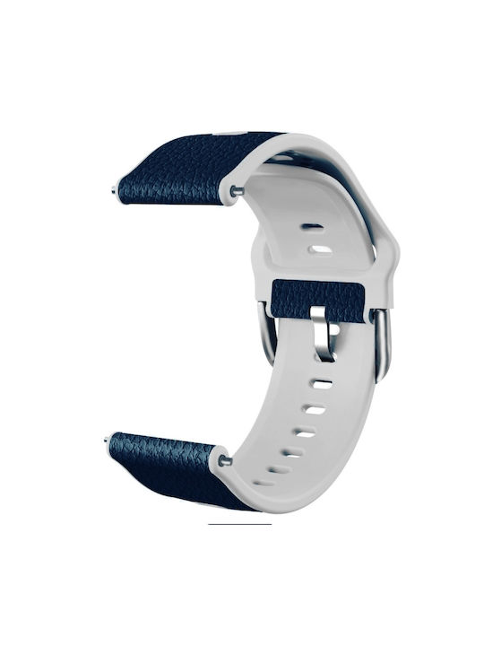 4d22ead9-10bc-4d9c-8c55-6d8c2ddce15a_0.jpg Για Huawei Watch GT 3 42mm / Watch GT 2 42mm TPU +Lychee Pattern Leather Band (Μπλε) - Image 1