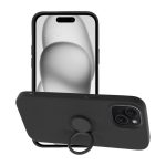 Θήκη SILICONE RING για IPHONE 15 μαύρη