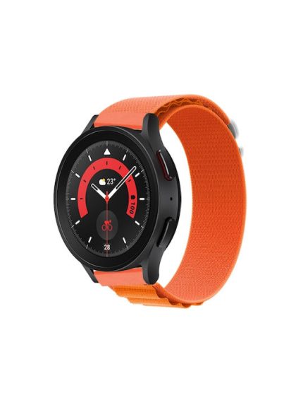 Για Amazfit GTS4 Mini / Coros Pace 2 20mm Universal Nylon Loop Watch Band (Πορτοκαλί)