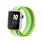 Για Apple Watch Series 7 41mm / 6 & SE & 5 & 4 40mm / 3 & 2 & 1 38mm Nylon Loop Watch Band (Pollen Yellow)