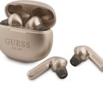 Guess GUTWS1CGO In-ear Bluetooth Handsfree Ακουστικά με Θήκη Φόρτισης Χρυσά