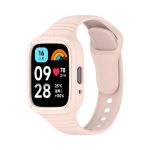 For Redmi Watch 3 Active Integrated Fully Enclosed Silicone Watch Band(Pink)