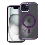 Color Edge Mag Cover συμβατό με MagSafe για IPHONE 15 μωβ
