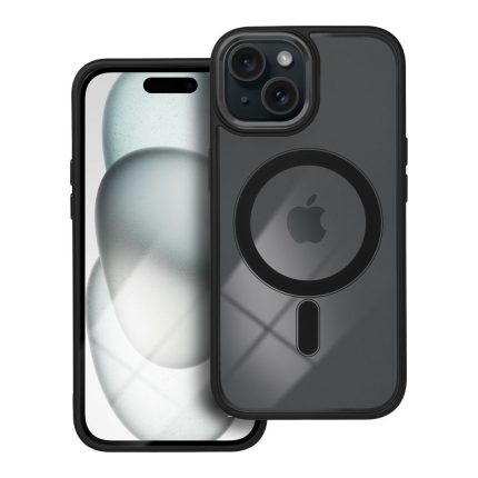 Color Edge Mag Cover συμβατό με MagSafe για IPHONE 15 μαύρο
