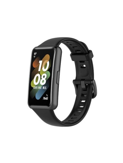 Για Huawei Band 7 Silicone Watch Band (Μαύρο)