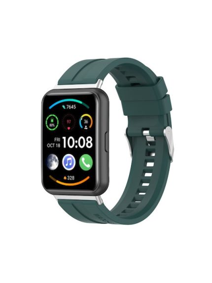 Για Huawei Watch Fit 2 Tire Tread Watch Band (Σκούρο Πράσινο)
