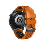 Silicone Breathable Λουράκι Dual Color 5 Holes για Amazfit Stratos 2s/3 - Orange / Black