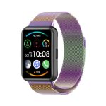 Για Huawei Watch Fit 2 Milan μαγνητικό λουράκι από ανοξείδωτο χάλυβα (πολύχρωμο)