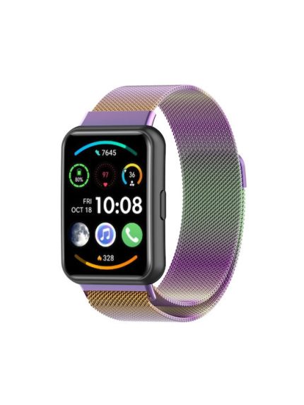 Για Huawei Watch Fit 2 Milan μαγνητικό λουράκι από ανοξείδωτο χάλυβα (πολύχρωμο)
