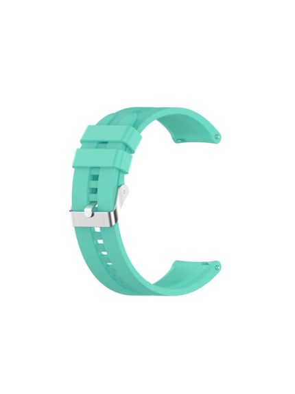 For Xiaomi Watch Color Sport Silicone Watch Band with Silver Steel Buckle(Aurora Blue)