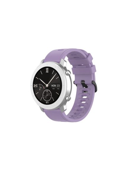 Για Xiaomi MI Watch Sport 22mm Μονόχρωμο λουράκι ρολογιού σιλικόνης (μωβ)