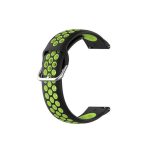 Για Huawei Watch 3 / 3 Pro 22mm Sport Δίχρωμη ζώνη ρολογιών σιλικόνης (Black Lime Green)