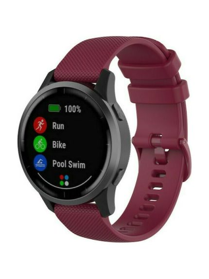 Λουράκι Σιλικόνης 22mm για Huawei Watch GT / GT2e / GT2 / GT2 Pro 46mm – Wine Red