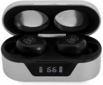 Guess Classic Logo In-ear Bluetooth Handsfree Ακουστικά με Θήκη Φόρτισης Ασημί
