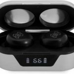 Guess Classic Logo In-ear Bluetooth Handsfree Ακουστικά με Θήκη Φόρτισης Ασημί
