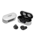 Guess Classic Logo In-ear Bluetooth Handsfree Ακουστικά με Θήκη Φόρτισης Ασημί - Image 2