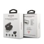 Guess Classic Logo In-ear Bluetooth Handsfree Ακουστικά με Θήκη Φόρτισης Ασημί - Image 5