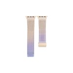 Milan Fold Buckle Metal Band Watch For Apple Watch Series 8&7 41mm / SE 2&6&SE&5&4 40mm / 3&2&1 38mm (Light Purple)