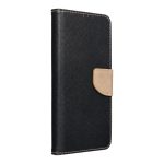 Θήκη Fancy Book για IPHONE 15 μαύρη / χρυσή