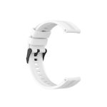 For Huawei Watch GT 2 42mm Silicone Watch Band with Black Buckle(White)
