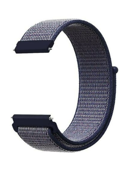 Λουράκι Simple Nylon Braided 22 mm για Huawei Watch GT/GT2/PRO/GTR2 & Galaxy Watch 46mm - Midnight Blue