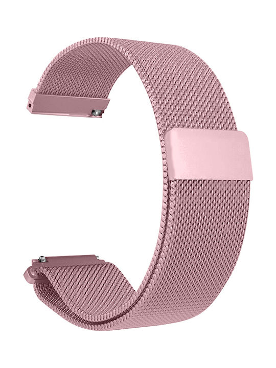 65203936-e658-470e-a7c8-04ed3eb94f30_0.jpg Λουράκι Stainless Steel Milanese for Xiaomi Amazfit GTR 47mm/ Amazfit Pace/ Haylou Solar LS05 Rose Gold - Image 1