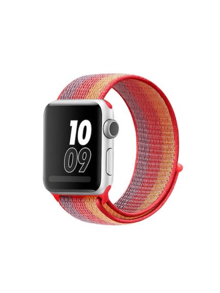 Για Apple Watch Series 8&7 41mm / SE 2&6&SE&5&4 40mm / 3&2&1 38mm Nylon Loop Watch Band (κίτρινο πορτοκαλί)