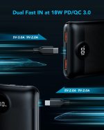 Veger S20 Power Bank 20000mAh 20W με 2 Θύρες USB-A και Θύρα USB-C Power Delivery / Quick Charge 3.0 Μαύρο - Image 11