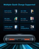 Veger S20 Power Bank 20000mAh 20W με 2 Θύρες USB-A και Θύρα USB-C Power Delivery / Quick Charge 3.0 Μαύρο - Image 12