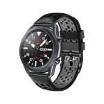 For Amazfit GTR 47mm 22mm Two-Color Breathable Silicone Watch Band(Black+Grey)