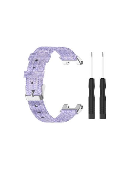 For Amazfit T-Rex Pro / Amazfit T-Rex Nylon Canvas Watch Band with Dismantling Tools, One Size  (Purple)