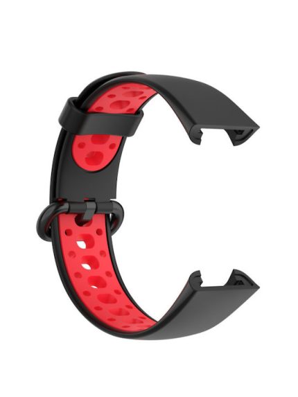 Λουράκι Σιλικόνης Black / Red (Mi Watch Lite)