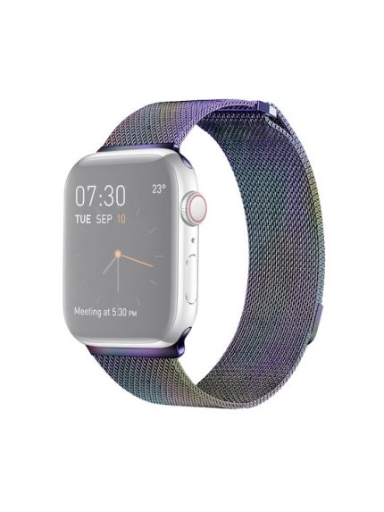 Milanese Loop Μαγνητικό λουράκι ρολογιού από ανοξείδωτο χάλυβα για Apple Watch Ultra 49mm / Series 8&7 45mm / SE 2&6&SE&5&4 44mm / 3&2&1 42mm (Έγχρωμο)